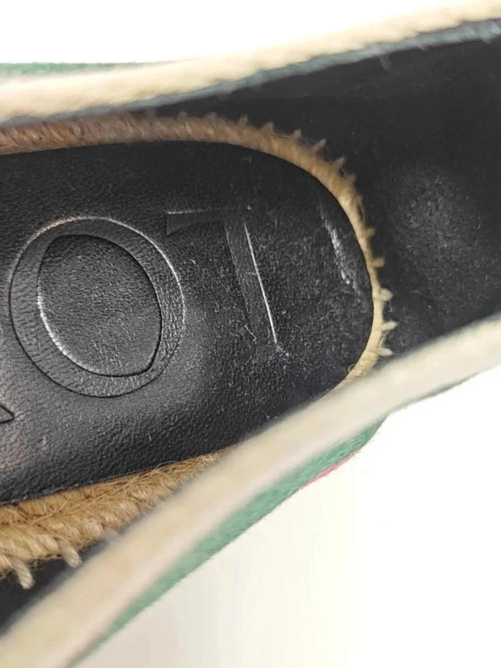 Loewe Multicolor Striped Espadrille Loafer with Black Buckle